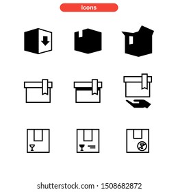 box product icon isolated sign symbol vector illustration - Collection of high quality black style vector icons
