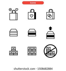 box product icon isolated sign symbol vector illustration - Collection of high quality black style vector icons
