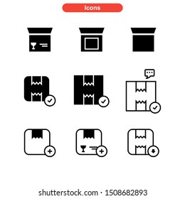 box product icon isolated sign symbol vector illustration - Collection of high quality black style vector icons
