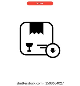 box product icon isolated sign symbol vector illustration - high quality black style vector icons

