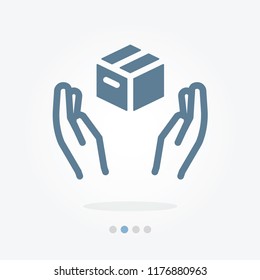 box protected vector icon