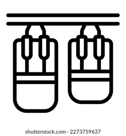 Box punch icon outline vector. Shop store. Online seller