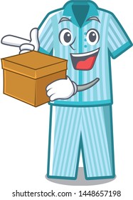 With box pyjamas in the a mascot shape