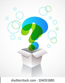 box with question mark icons