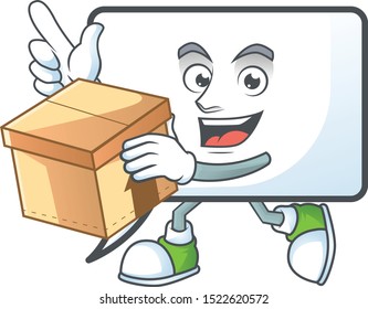 With box rectangle bubble for comic column text.