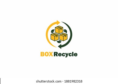 BOX Recycle Organic Reusable Company Logo Green Organization