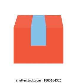 box with a red color vector illustration design