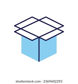 Box related vector icon. Isolated on white background. Vector illustration