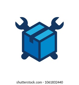 Box Repair Logo Icon Design
