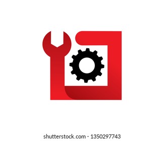 Box Repair Logo Template, Icon, Symbol - Vector