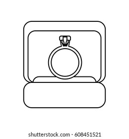 box ring wedding symbol outline