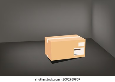 A box in the room is preparing to sent to the customer.