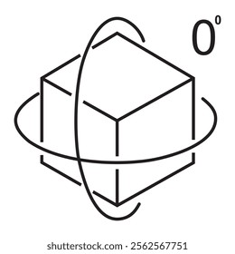 box rotation icon vector design

