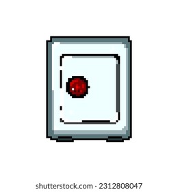 box safe game pixel art retro vector. bit box safe. old vintage illustration