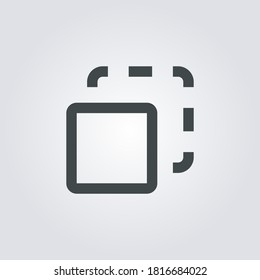 box selection Icon. box selection symbol isolated on Gradient background. Vector Illustration