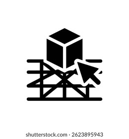 Box Selection Tool on 3D Grid Icon
