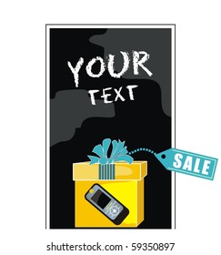 Box selling mobile phones