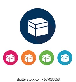 Box  set icon. Vector illustration.