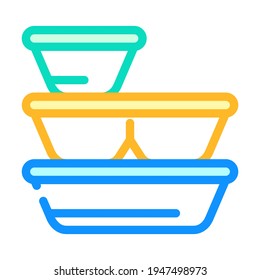 box sets color icon vector. box sets sign. isolated symbol illustration
