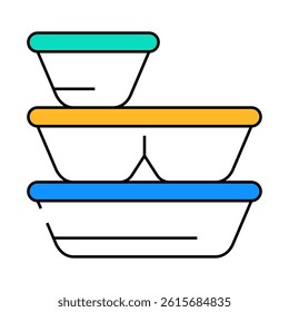 box sets line icon vector. box sets sign. isolated symbol illustration