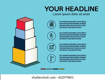 Box Shape Infographic Elements Stock Vector (Royalty Free) 652979851 ...