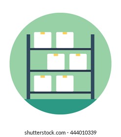 Box Shelf Vector Icon