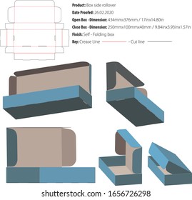 Casilla lateral de rollover el diseño estructural de la matriz de corte vectorial