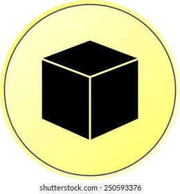Box sign icons, vector illustration. Flat design style
