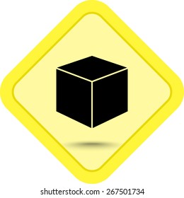 Box sign icons, vector illustration. Flat design style
