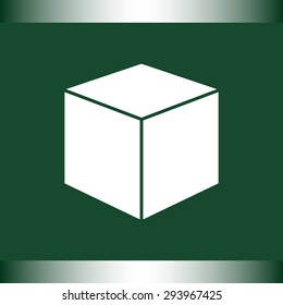Box sign icons, vector illustration. Flat design style