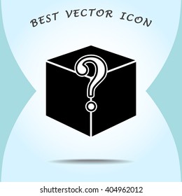 Box sign icons, vector illustration. Flat design style