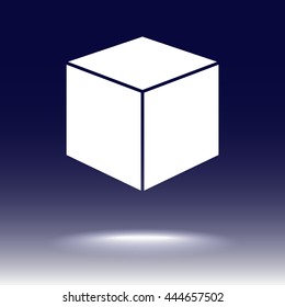 Box sign icons, vector illustration. Flat design style