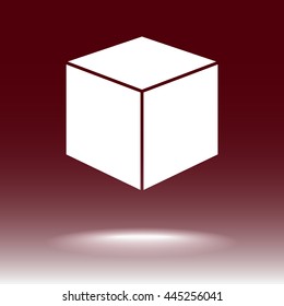 Box sign icons, vector illustration. Flat design style