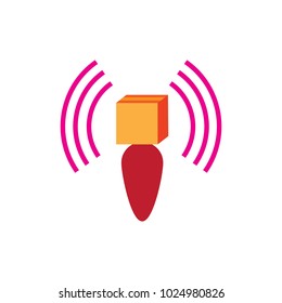 Box Signal Logo Icon Design