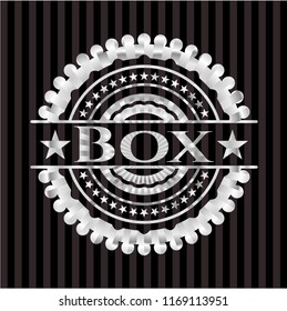 Box silver badge or emblem