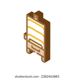 box smoker isometric icon vector. box smoker sign. isolated symbol illustration