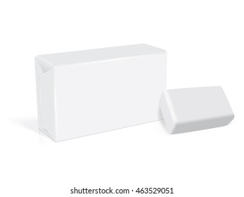 box soap for your design EPS10 Vector Mock up easily change the color of the soap 