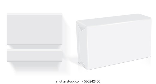 box soap for your design EPS10 Vector Mock up easily change the color of the soap 