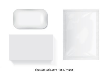 box soap for your design EPS10 Vector Mock up easily change the color of the soap 