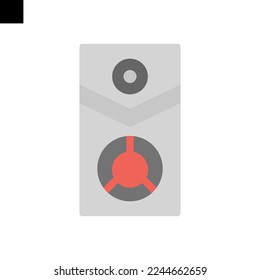 box speaker icon logo flat style vector