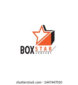 Box star logo design inspiration for your company