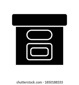 Box for stuff glyph icon