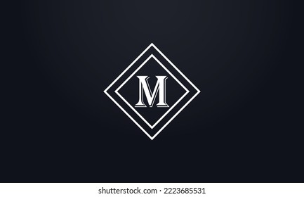 Icono de símbolo de caja y diseño de monograma cuadrado vector de diseño de logotipo de borde cuadrado y vector de diseño de icono de borde cuadrado. Vector de diseño de logotipo de caja con letras