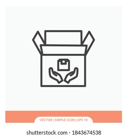 Box symbol Icon Vector Illustration