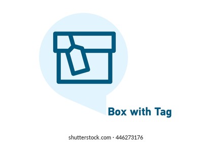 Box with Tag icon