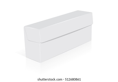 box with tea is easy to change colors  mock up vector template