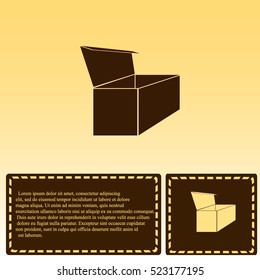 Box for tea icon