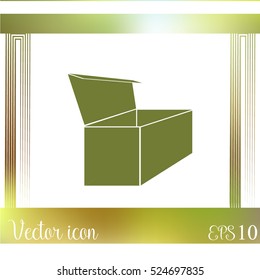 Box for tea icon