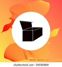 Box for tea icon