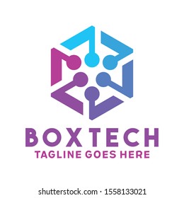 Box Tech Logo Design Inspiration For Business And Company